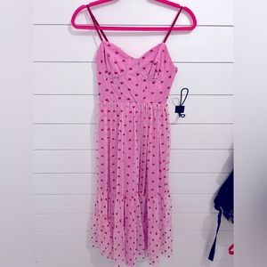 BETSEY JOHNSON• Viral GlitterHeart Bustier Dress